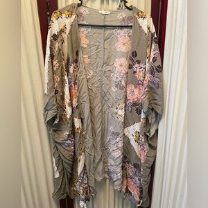 Maurices 2/3 oversized longer length kimono